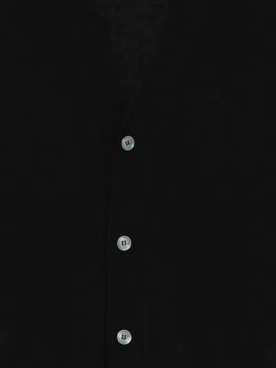 Lardini Button-front Wool Cardigan In Black