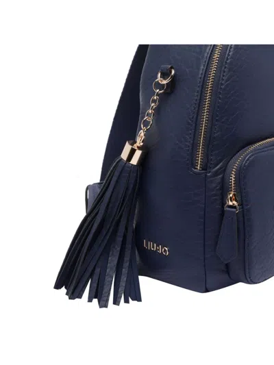 Liu •jo Versatile Backpack Featuring Multiple Elements In Blue