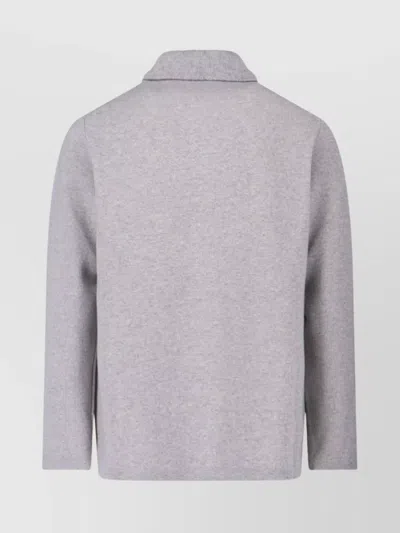 Lardini Versatile Jacket With Chest And Side Pockets In Gray