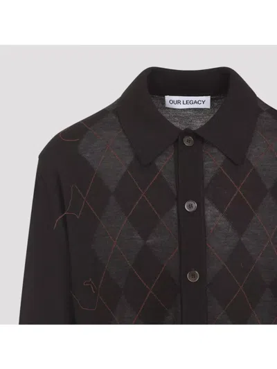 Our Legacy Evening Polo In Black