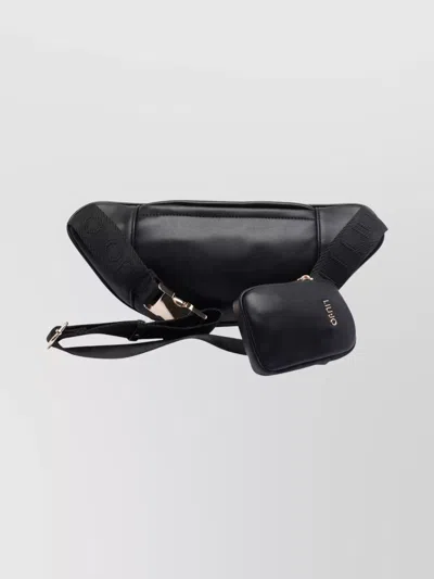 Liu •jo Versatile Belt Bag Featuring Zipped Pockets In Black