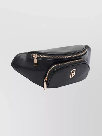 Liu •jo Versatile Belt Bag Featuring Zipped Pockets In Black