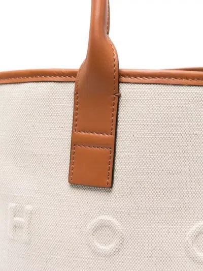 Hogan Small Script Embossed-logo Tote Bag