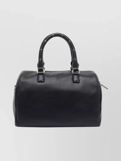 Liu •jo Cross-body Satchel Studded Handles In Black