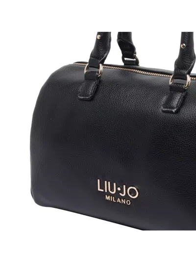 Liu •jo Cross-body Satchel Studded Handles In Black