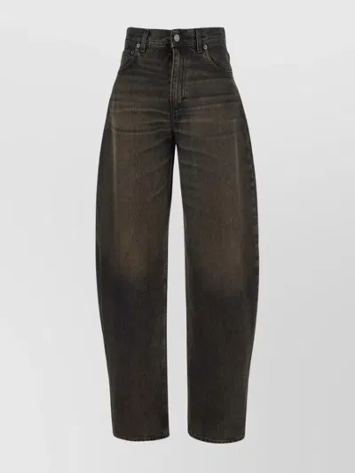 Haikure Sculpted Trousers Contrast Stitching In Black