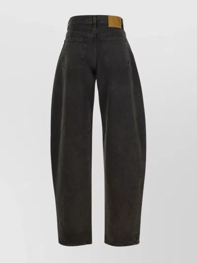 Haikure Sculpted Trousers Contrast Stitching In Black