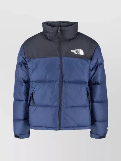 The North Face Padded High-collar Down Jacket With Detachable Hood In Black