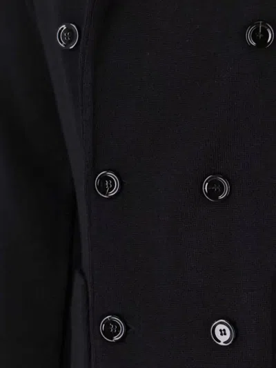 Lardini Double-breasted Blazer Featuring Notch Lapel In Black