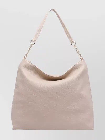 Liu •jo Medium Hobo Bag Chain Strap In Neutral