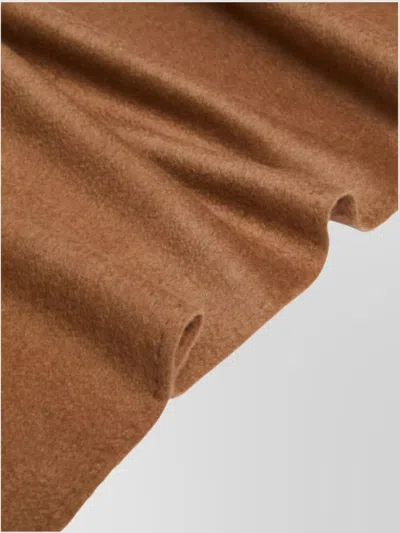 Max Mara Fringed Edge Scarves For Stylish Looks In Brown