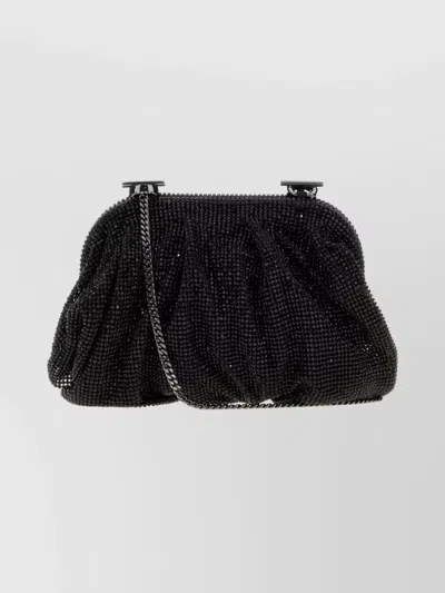 Benedetta Bruzziches Embellished Fabric Small Venus Clutch