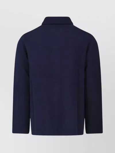 Lardini Relaxed Fit Jacket With Collar And Pockets In Black