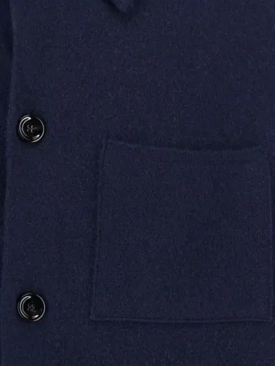 Lardini Relaxed Fit Jacket With Collar And Pockets In Black