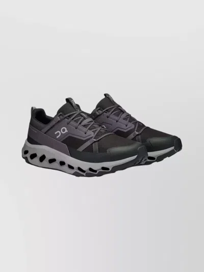 On Horiz Sneakers With Chunky Rubber Sole In Black