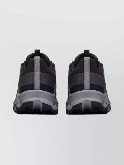 On Horiz Sneakers With Chunky Rubber Sole In Black