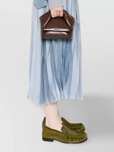 Jw Anderson Borsa A Mano Twister Media In Nappa Cioccolato Donna In Brown