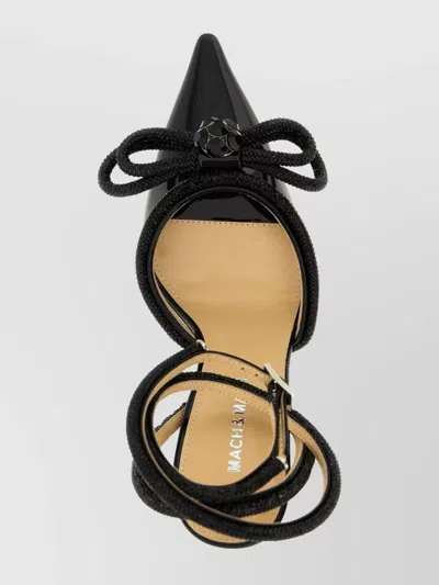 Mach&mach Matilda Embellished Embroidered Mesh Pumps In Black