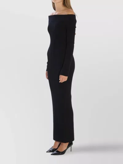 Max Mara Arnes 1234 Sheath Dress In Wool And Cachemire In Black