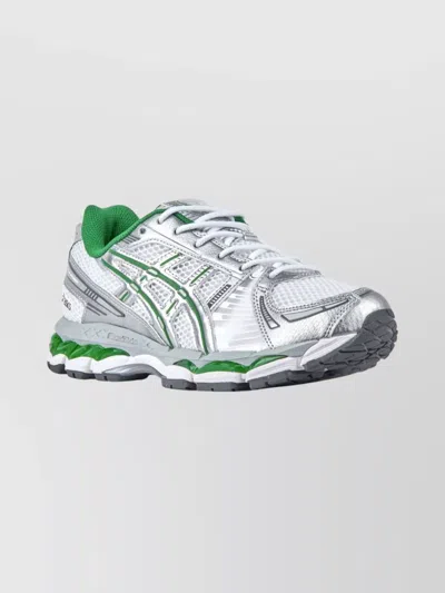 Asics Breathable Mesh And Synthetic Leather Sneakers In White