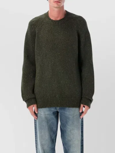 Apc A.p.c. A.p.c. Harris Crewneck Wool Jumper In Green