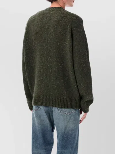 Apc A.p.c. A.p.c. Harris Crewneck Wool Jumper In Green