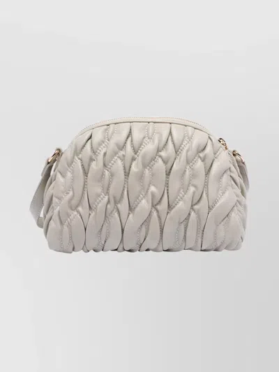 Liu •jo Medium Quilted Shoulder Bag With Adaptable Strap In Gray