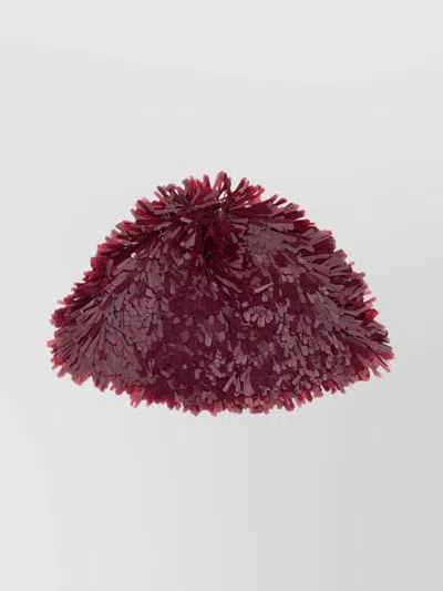 Alanui Bordeaux Polyvinyle Blend Sunset On Manhattan Beanie Hat