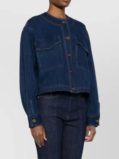 Forte Forte Cotton Denim Overshirt In Blue