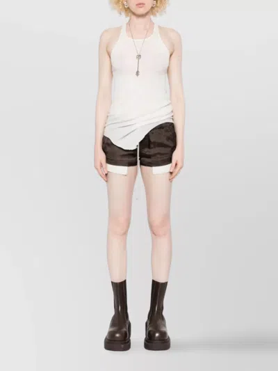 Rick Owens Stylish Boxers With Drawstring And Pockets In Brown