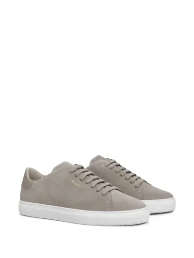 Axel Arigato Clean 90 Beige Sneakers With Side Logo Lettering In Suede Man In Multi