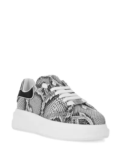 Philipp Plein Low Top Sneakers Roccia Python Print In White