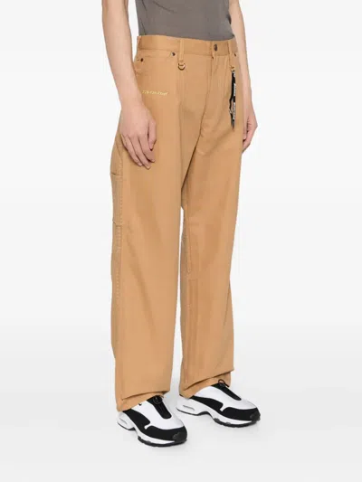 Mastermind Japan X Dickies Graphic-print Trousers In Brown