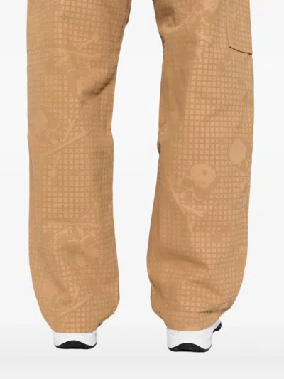 Mastermind Japan X Dickies Graphic-print Trousers In Brown
