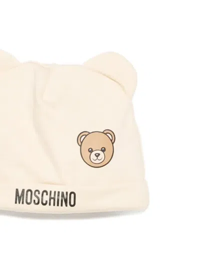 Moschino Teddy-print Babygrow (set Of Three) In Neutral