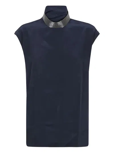 Brunello Cucinelli Blouse In Blue