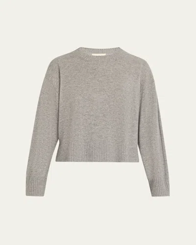 Officine Generale Nicky Cashmere Crewneck Sweater In Gray