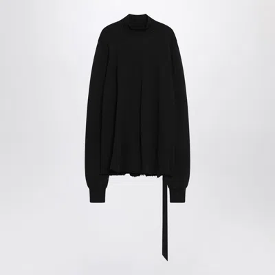 Drkshdw Black Sweatshirt With Open Back Men In Black