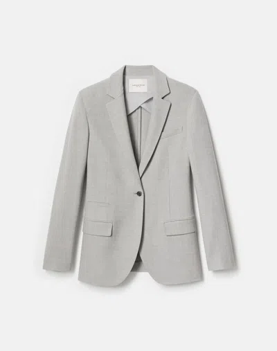Lafayette 148 Stretch Virgin Wool Neapolitan Jacket In Gray