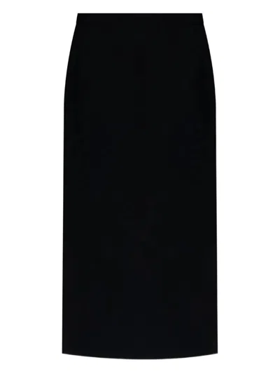 Givenchy Tailored High-waisted Midi Skirt With Back Pleats In Black