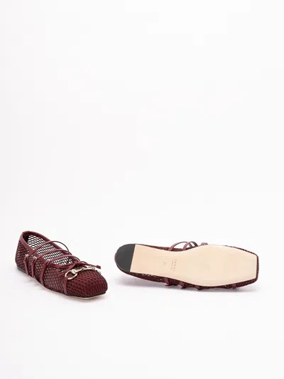 Gucci Net Nappa Triple-strap Horsebit Ballerina Flats In Multi