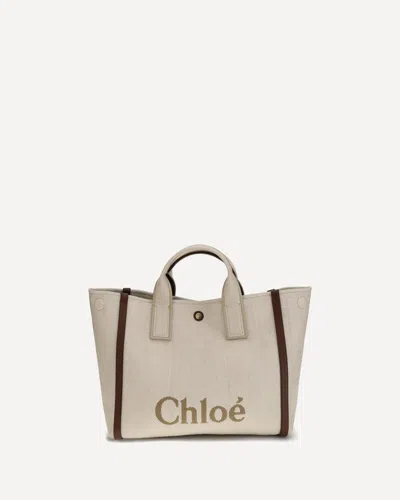 Chloé Women Carry Medium Tote Bag In Sand