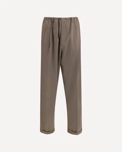 Magliano Tailored Trousers With Pleats And Pockets In Brown