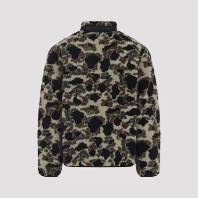 Carhartt Prentis Liner Camouflage-pattern Fleece Jacket In Black