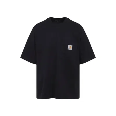 Carhartt S/s Hudson Pocket T-shirt In Black