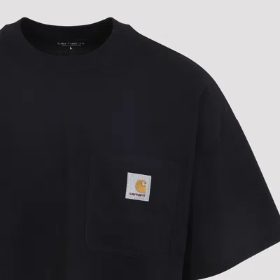 Carhartt S/s Hudson Pocket T-shirt In Black