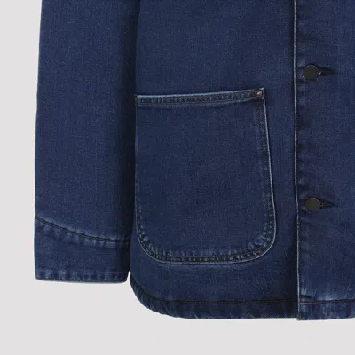 Carhartt Casual Jacket With Long Sleeves And Pockets In Blue