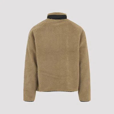 Carhartt Liner Jacket With High Collar And Pockets In Brown