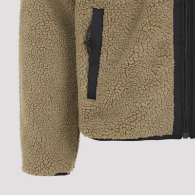 Carhartt Liner Jacket With High Collar And Pockets In Brown