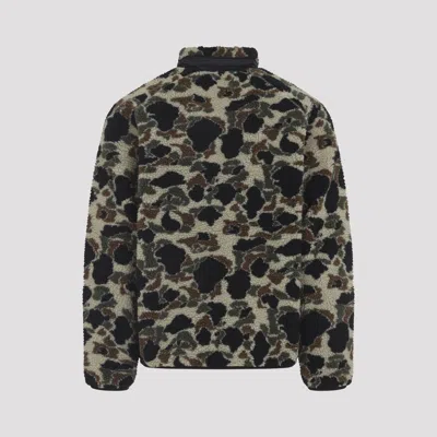 Carhartt Prentis Liner Camouflage-pattern Fleece Jacket In Black